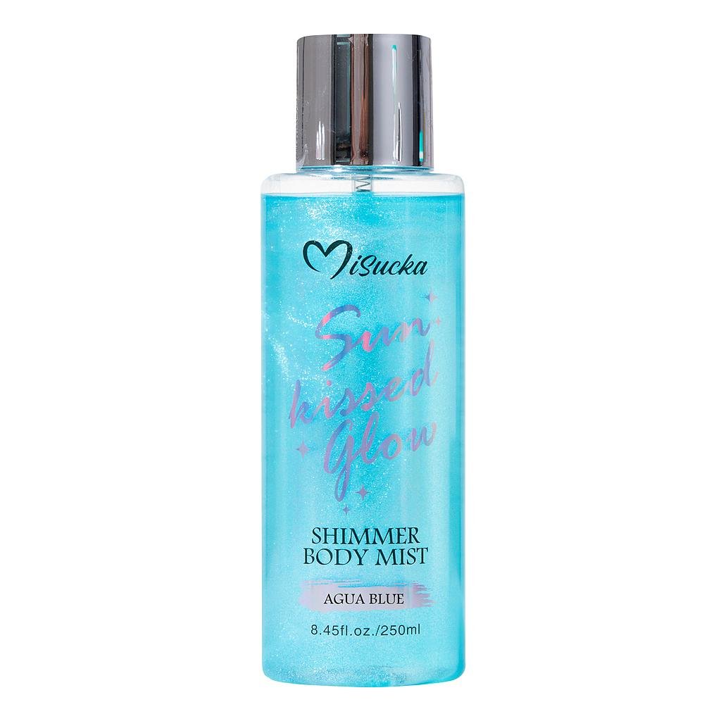 Shimmer body mist aqua blue
